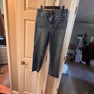 Free People Blue Ankle Jeans